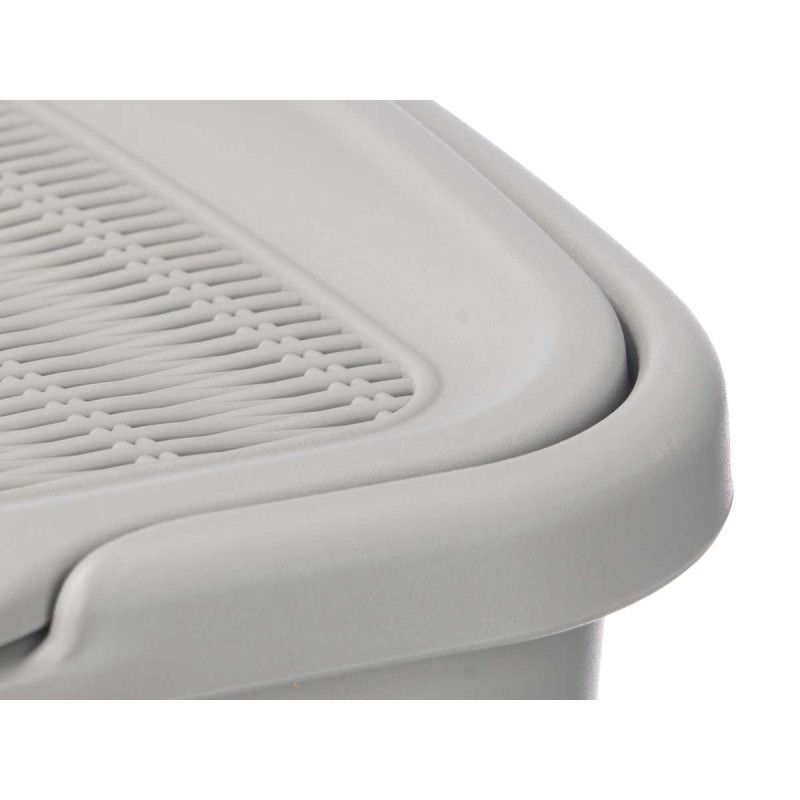BALDE DO LIXO ELEGANCE PEQ 50L CINZENTO CLARO