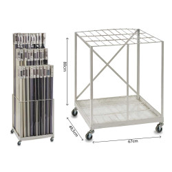 ESPOSITORE ACCIAIO CAPACIT 90 PEZ (TENDE NON INCLU