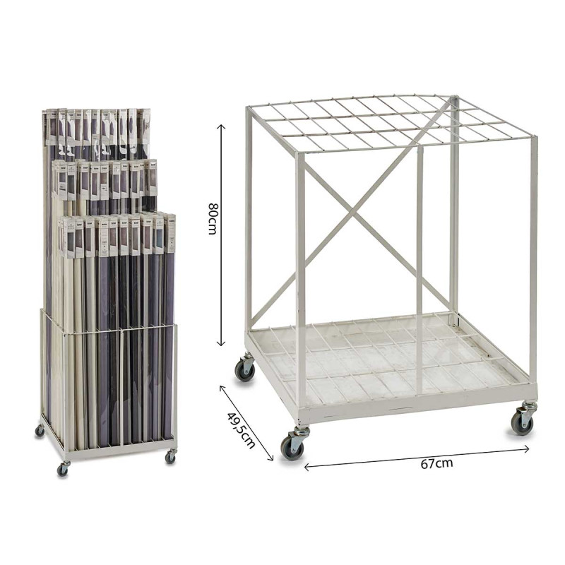 ESPOSITORE ACCIAIO CAPACIT 90 PEZ (TENDE NON INCLU