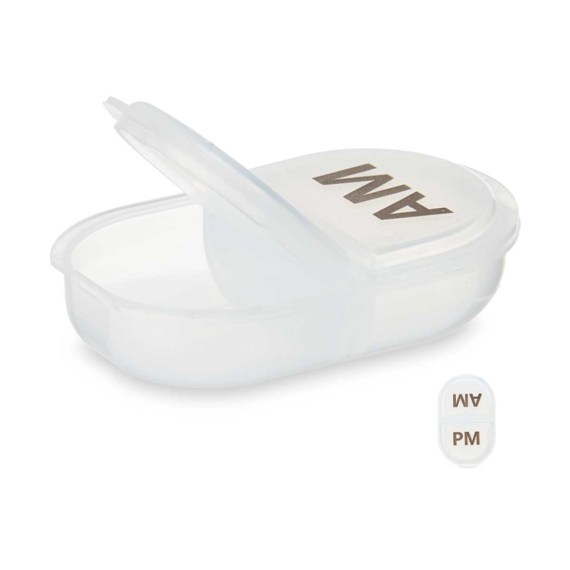 SET 2 PORTA PASTIGLIE PLASTICA AM / PM 9GR