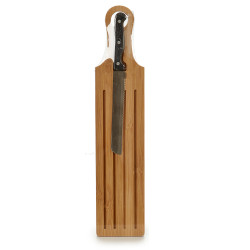 TAGLIERE PANE MANICO BAMBU COLTELLO
