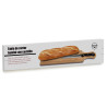TAGLIERE PANE MANICO BAMBU COLTELLO