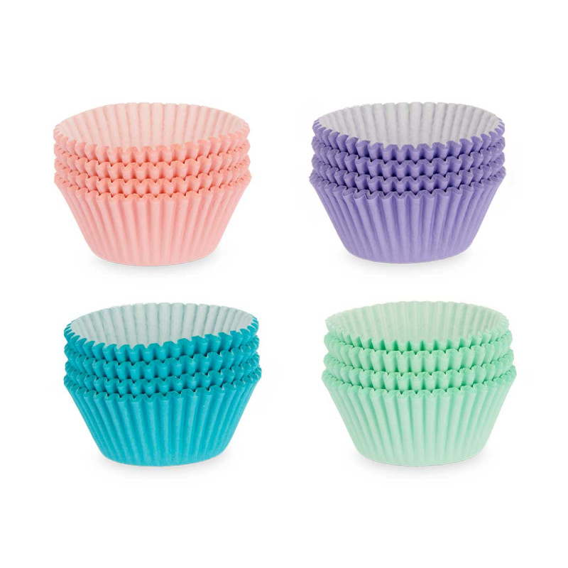 SET 100 PASTRY PAPER MOLDS 11CM ASSORT 4