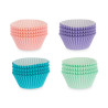 SET 100 PASTRY PAPER MOLDS 11CM ASSORT 4