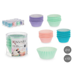 SET 100 MOLDES PAPEL REPOSTERIA 8CM SURT 4