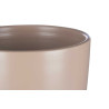 SET 2 CERAMIC POTS 22 28 CM BEIGE