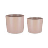 CONJ 2 VASOS CERAMICA 22 27CM BEGE