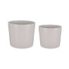 CONJ 2 VASOS CERAMICA 22 27CM CINZENTO