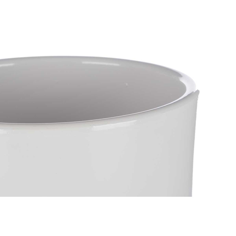 SET 2 POTS EN CÉRAMIQUE 22 27 CM GRIS