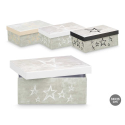SCATOLA CARTONE STELLE ASS 3 COL NEUTRO GRD