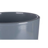 SET 2 CERAMIC POTS 22 27 CM ANTHRACITE
