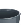 SET 2 CONICAL CERAMIC POTS 22 28 CM ANTHRACITE