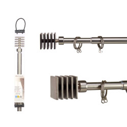 PALO TENDA ACCIAIO INOX 120 210CM QUADR