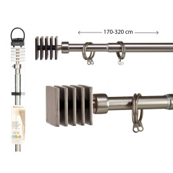 PALO TENDA ACCIAIO INOX 170-320MM
