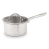 TACHO DE INDUÇÃO COM TAMPA DE VIDRO 16 CM 