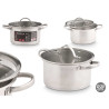 CASSERUOLA INDUZIONE COPERCHIO VETRO 20CM