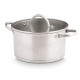 CAÇAROLA DE INDUÇÃO COM TAMPA DE VIDRO 22 CM