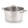 CASSEROLE À INDUCTION COUVERCLE EN VERRE 22 CM