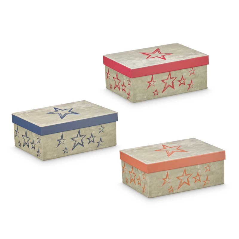 CAJA CARTON ESTRELLAS SURT 3 COL VIVO GRD