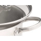 CASSEROLE À INDUCTION COUVERCLE EN VERRE 24 CM