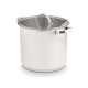 TACHO DE INDUÇÃO COM TAMPA DE VIDRO 24 CM 