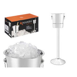 SET SECCHIELLO GHIACCIO ACCIAIO 22CM SUPPORTO
