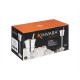 SET SEAU À GLACE EN ACIER 22 CM SUPPORT