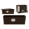 JARDINERA NATURAL RESER AGUA 50CM CHOCOLATE