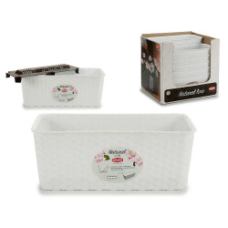 JARDINERA NATURAL RESER AGUA 30CM BLANCO