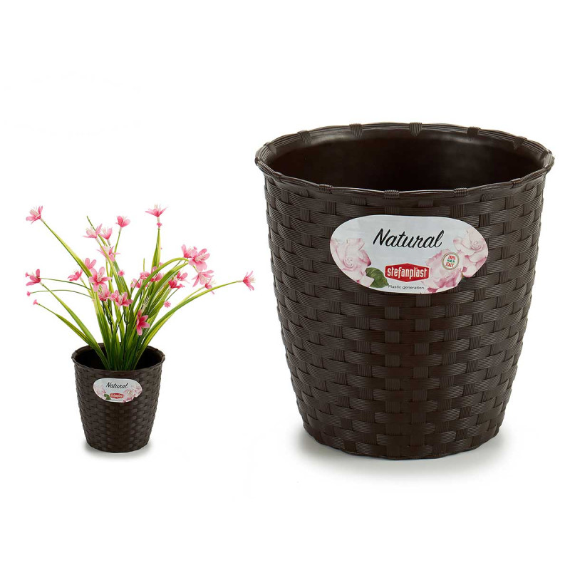 POT INTERNAL/EXTERNAL 14 DIAM BROWN