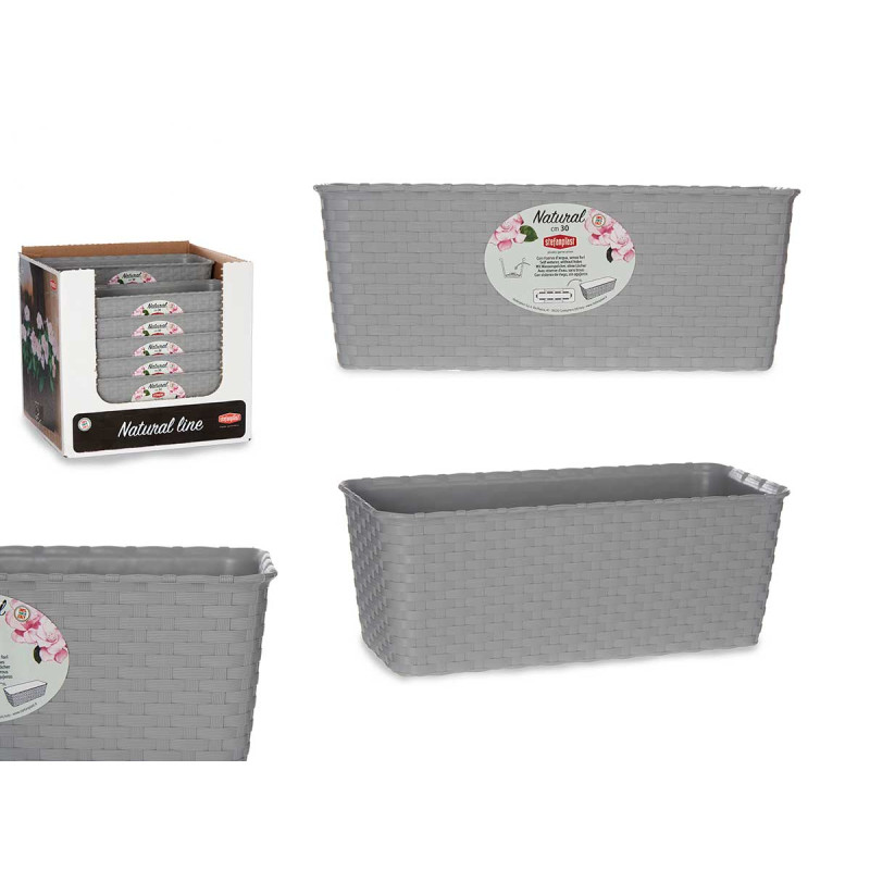 FIORIERA NAT RISERVA ACQUA 30CM GRIGIO