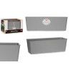 50CM GREY NATURAL WATER RESERVE PLANTER 