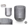 VASO COLOR GRIS RAYAS 270 ML