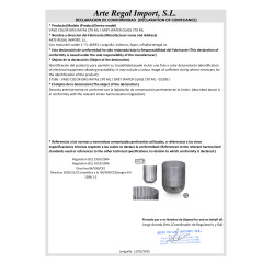 BICCHIERE ACQUA COLORE GRIGIO 270 ML