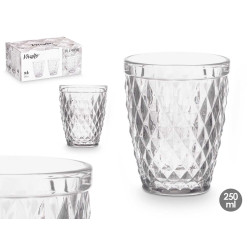 BICCHIERE DIAMANTE TRASPARENTE 250ML