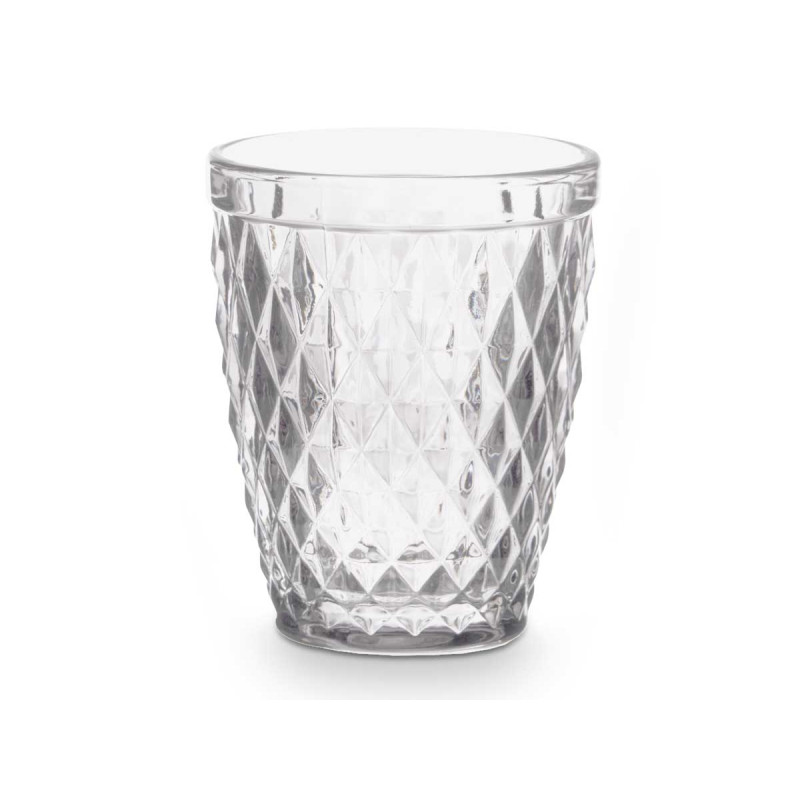 BICCHIERE DIAMANTE TRASPARENTE 250ML