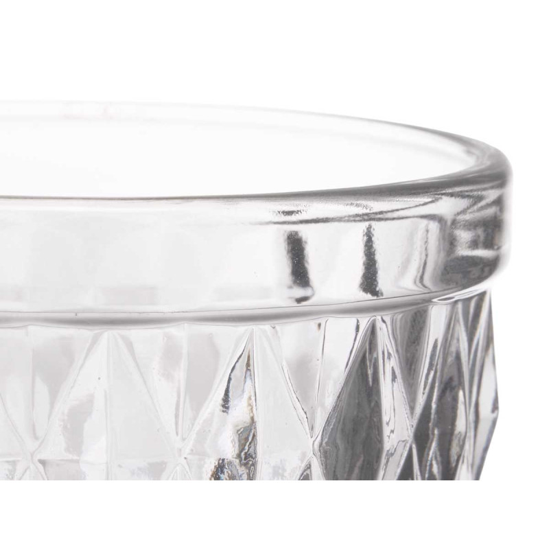 BICCHIERE DIAMANTE TRASPARENTE 250ML