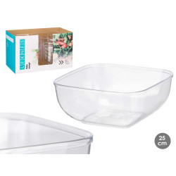 BOWL QUADRATO GRANDE TRASPARENTE 5 L