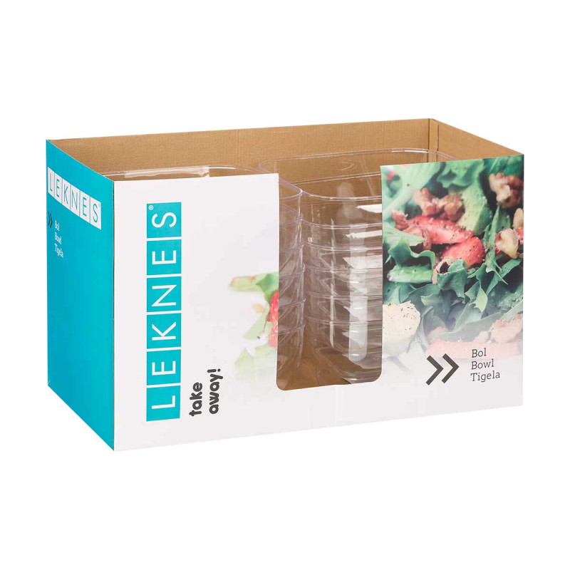 BOWL QUADRATO GRANDE TRASPARENTE 5 L