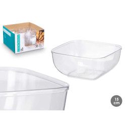 BOWL QUADRATO PICC TRASPARENTE 800 ML