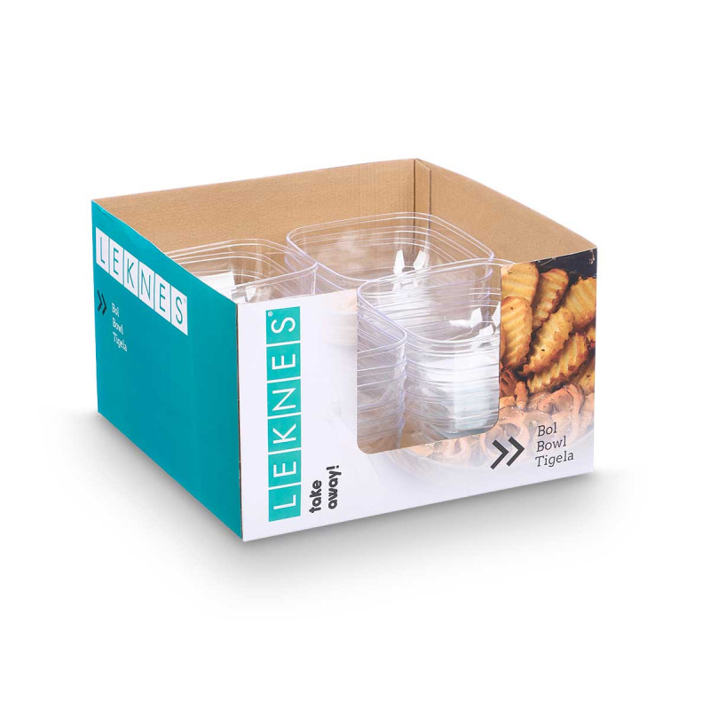 BOWL QUADRATO PICC TRASPARENTE 800 ML