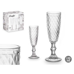 FLUTE CHAMPANHE TRANSPARENTE 170 ML
