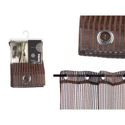 CURTAIN 140X260CM 6 EYELETS BROWN BRIGHT