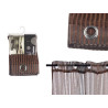 CURTAIN 140X260CM 6 EYELETS BROWN BRIGHT