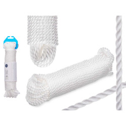 CUERDA TENDER PLASTICO BLANCO 20 METROS