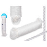 CORDE À LINGE EN PLASTIQUE BLANC DE 20 MÈTRES 