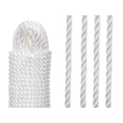 CORDE À LINGE EN PLASTIQUE BLANC DE 20 MÈTRES 