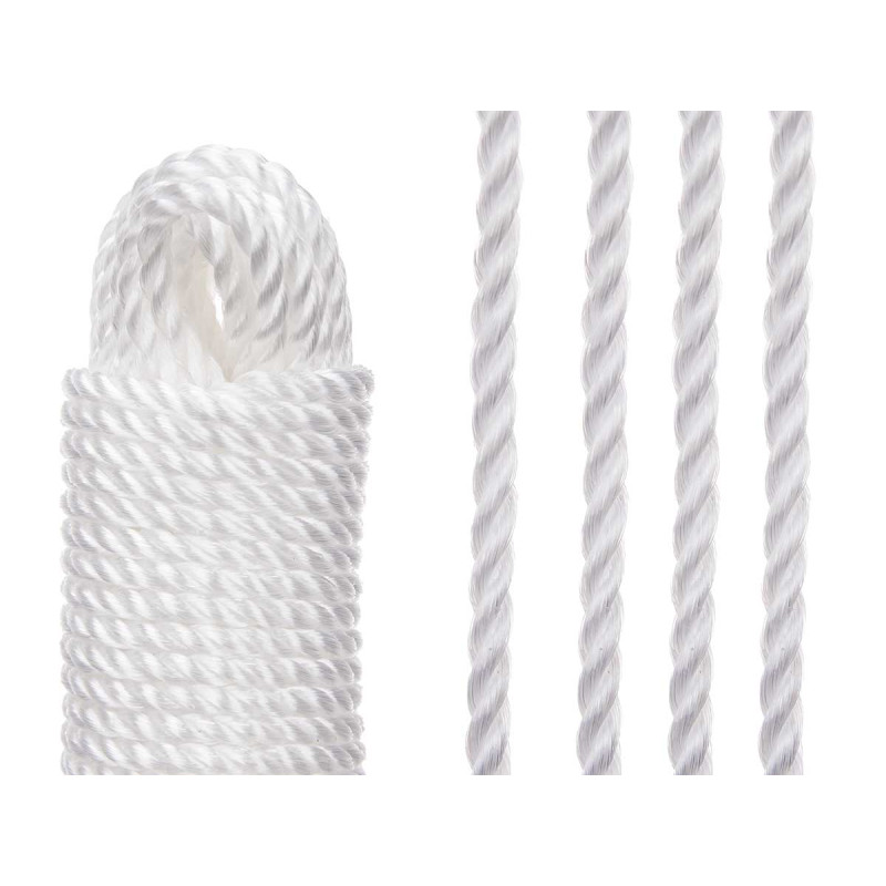 CUERDA TENDER PLASTICO BLANCO 20 METROS