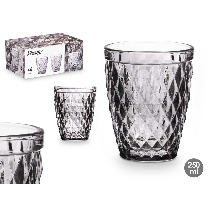 COPO DIAMANTE CINZENTO 250 ML