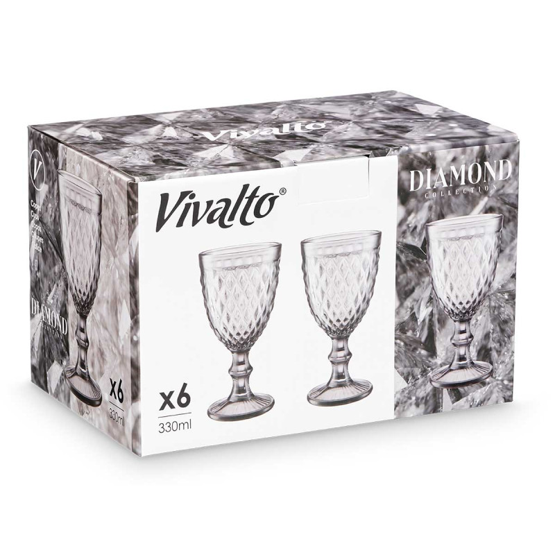 CALICE DIAMANTE CINZENTO 330 ML